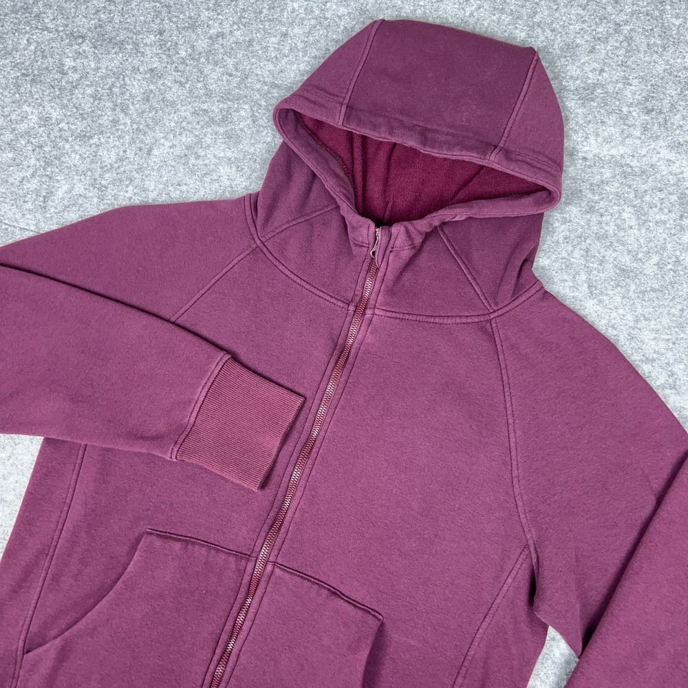 Earth Yoga‎ Hoodie Womens XL Purple Full Zip Organic Cotton Sweatshirt Jacket
